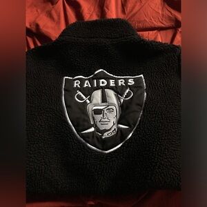 NFL Raiders black teddy jacket